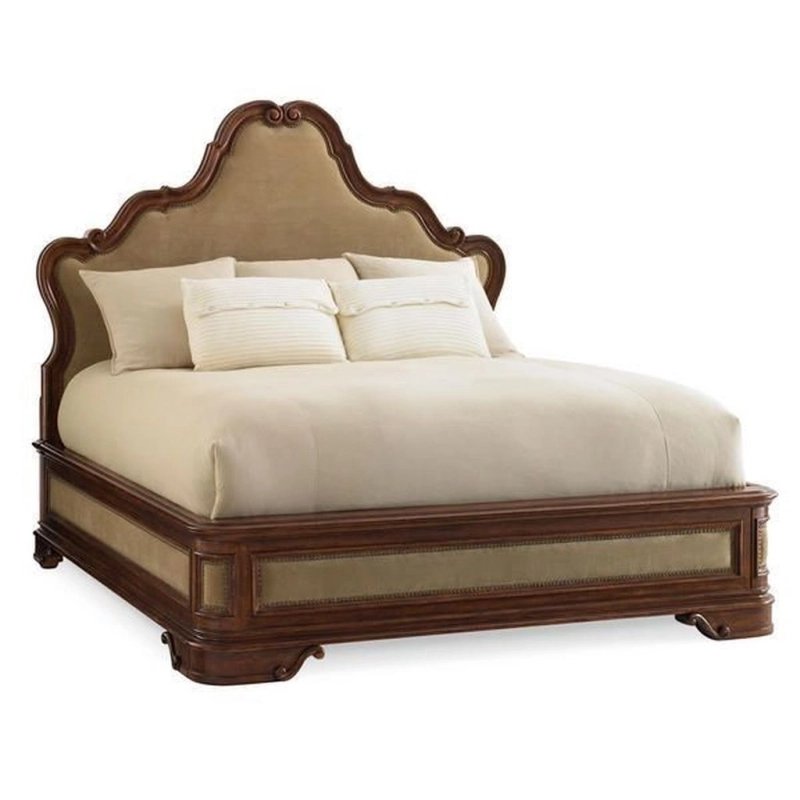 Classic Upholstered Solid Wood Bed Frame with Elegant Headboard Classic Upholstered Solid Wood Bed Frame with Elegant Headboard