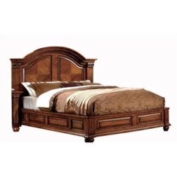 Classic Carved Solid Wood Bed Frame Queen Size