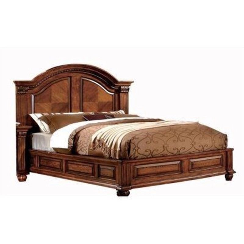 Classic Carved Solid Wood Bed Frame Queen Size Classic Carved Solid Wood Bed Frame Queen Size