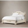 Classic Ornate Carved Wood Platform Bed Frame