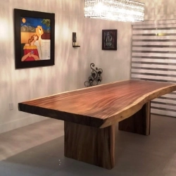 Mulyoharjo Furniture Slab Dining Table Thick Whole Ki Hujan Supplier 1267