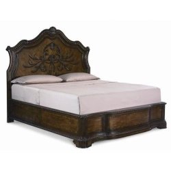 Luxury Carved Wooden Bed Frame Traditional Classic Design