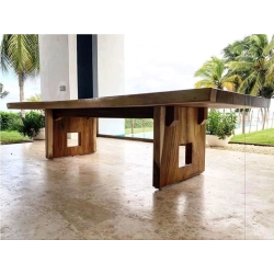 Mulyoharjo Furniture Dining Table Bigest Trembesi Wood Supplier 1269