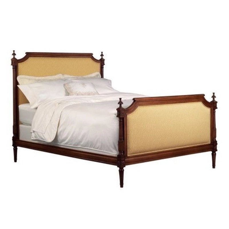 Classic Traditional Upholstered Wooden Bed Frame | Elegant Bedroom Furniture Classic Traditional Upholstered Wooden Bed Frame | Elegant Bedroom Furniture