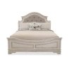 Elegant French Country Tufted Fabric Wood Bed Frame