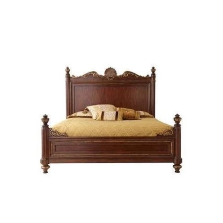 Luxurious Carved Solid Wood Queen Size Bed Frame