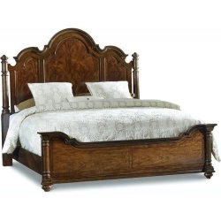 Classic Traditional Solid Wood Panel Bed Frame