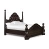 Elegant Hand Carved Wooden Four Poster Bed