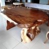 Mulyoharjo Furniture Slab Dining Table Whole Trembesi Wood Supplier 1282