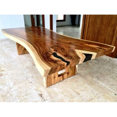 Mulyoharjo Furniture Table Thick Monkey Pod Wood Supplier 1285