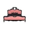 Gothic Fantasy Dragon Bed Frame with Pink Upholstery