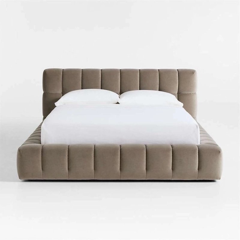 Modern Channel Tufted Upholstered Platform Bed Frame Modern Channel Tufted Upholstered Platform Bed Frame
