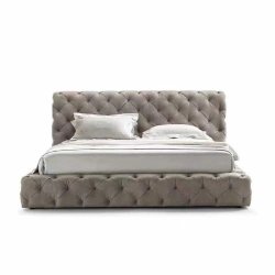 Luxury Button Tufted Upholstered Bed Frame