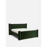 Modern Upholstered Platform Bed Frame Green Velvet