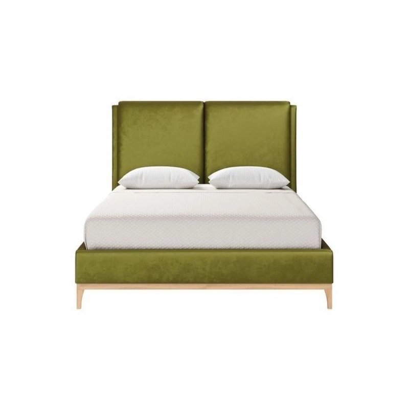 Modern Upholstered Platform Bed with Tall Headboard Modern Upholstered Platform Bed with Tall Headboard