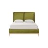 Modern Upholstered Platform Bed with Tall Headboard