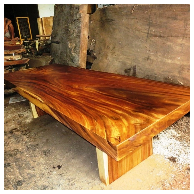 Mulyoharjo Furniture Slab Dining Table High Quality Suar Wood Supplier 1293 Mulyoharjo Furniture Slab Dining Table High Quality Suar Wood Supplier 1293
