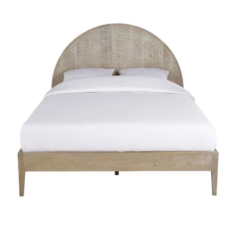 Handcrafted Arched Headboard Wooden Bed Frame Handcrafted Arched Headboard Wooden Bed Frame