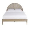 Handcrafted Arched Headboard Wooden Bed Frame
