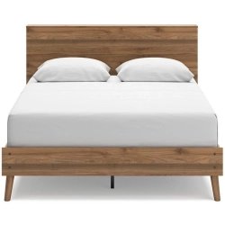 Solid Wood Bed Frame with Headboard - Modern Bedroom Furniture