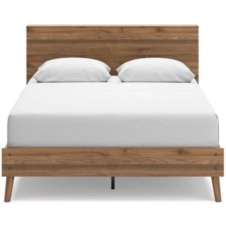 Solid Wood Bed Frame with Headboard - Modern Bedroom Furniture