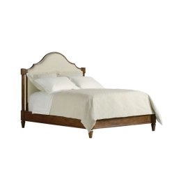 Elegant Upholstered Headboard Wooden Bed Frame