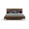 Modern Minimalist Wooden Bed Frame with Metal Legs