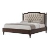 Classic Tufted Headboard Panel Bed Elegant Bedroom Furniture