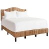 Handwoven Natural Fiber Platform Bed