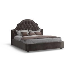 Luxury Upholstered Platform Bed with Tufted Headboard
