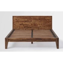 Solid Acacia Wood Minimalist Bed Frame