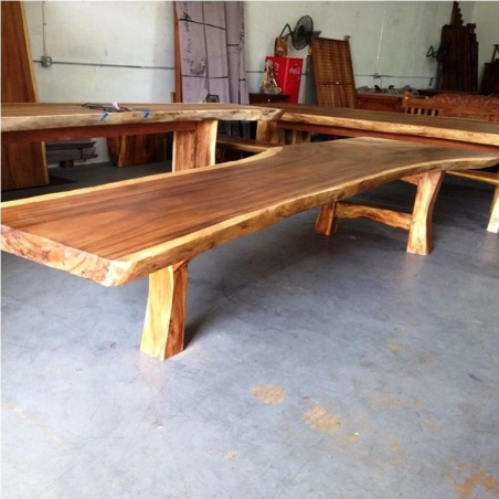 Mulyoharjo Furniture Acacia Slab Dining Table 1328