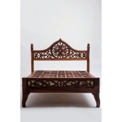 Hand Carved Solid Wood Classic Design Bed Frame