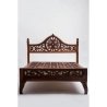 Hand Carved Solid Wood Classic Design Bed Frame