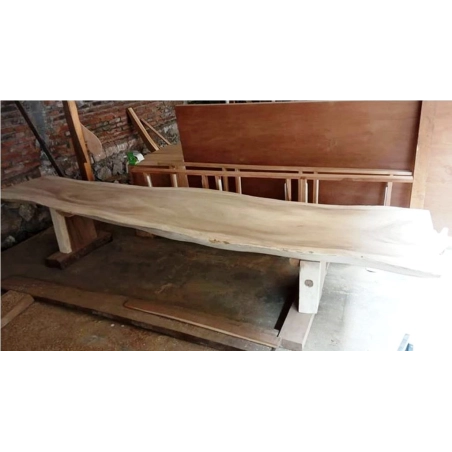 Mulyoharjo Furniture Trembesi Wood Slab Dining Table 1331