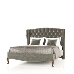 Luxury Upholstered Wingback Tufted Bed Frame