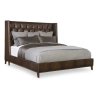 Elegant Tufted Upholstered Wingback Bed Frame
