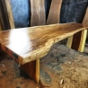 Mulyoharjo Furniture Trembesi Wood Slab Dining Table 1336