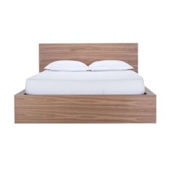 Minimalist Modern Wooden Platform Bed Frame Queen Size