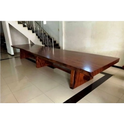 Mulyoharjo Furniture Trembesi Wood Slab Dining Table 1337