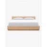Minimalist Modern Wooden Platform Bed Frame with Headboard