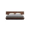 Modern Minimalist Solid Wood Platform Bed Frame with Headboard