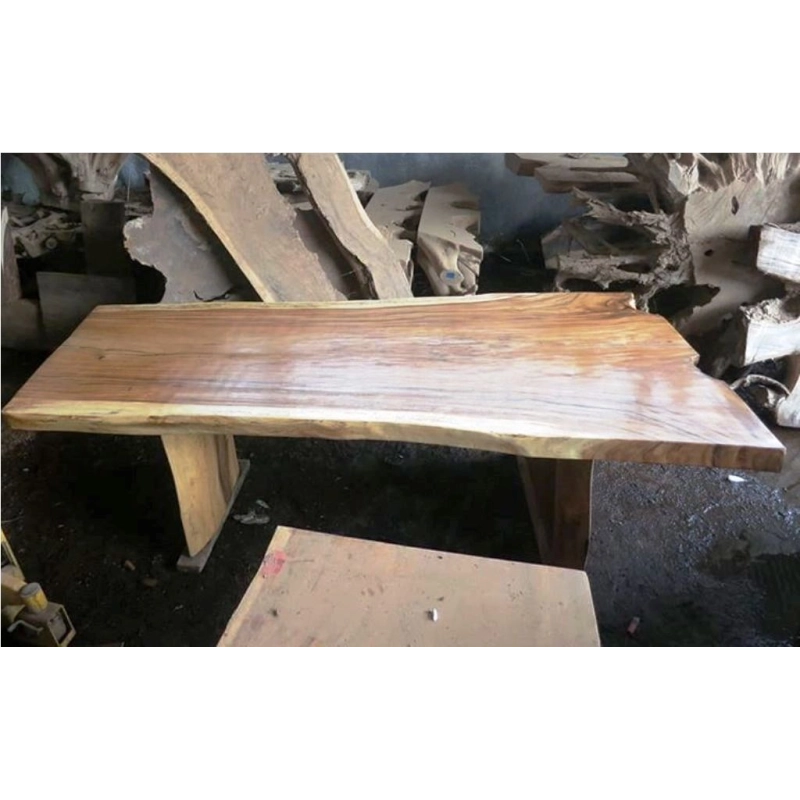 Mulyoharjo Furniture Trembesi Wood Slab Dining Table 1341 Mulyoharjo Furniture Trembesi Wood Slab Dining Table 1341