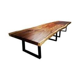 Mulyoharjo Furniture Meh Wood Slab Dining Table 1344