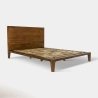 Solid Wood Platform Bed Frame Minimalist Modern Design