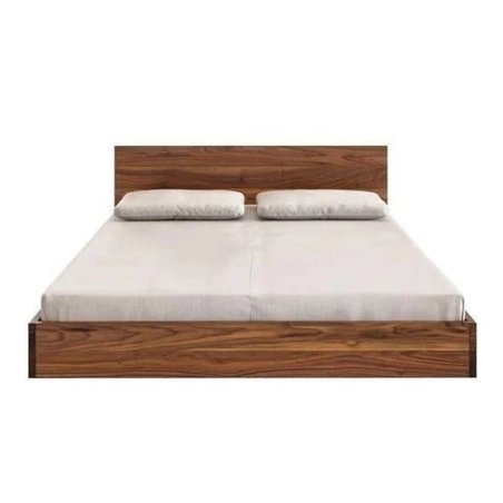Minimalist Modern Solid Wood Platform Bed Frame with Headboard