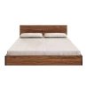 Minimalist Modern Solid Wood Platform Bed Frame with Headboard