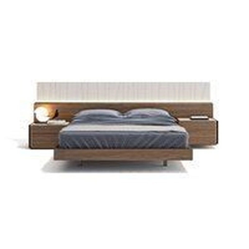Minimalist Modern Wooden Platform Bed with Integrated Nightstands Minimalist Modern Wooden Platform Bed with Integrated Nightstands