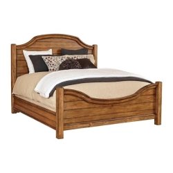 Solid Wood Rustic Traditional Queen Size Bed Frame