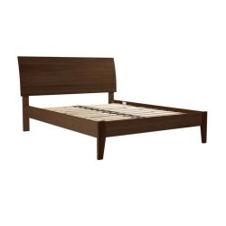 Minimalist Modern Solid Wood Bed Frame - Queen Size